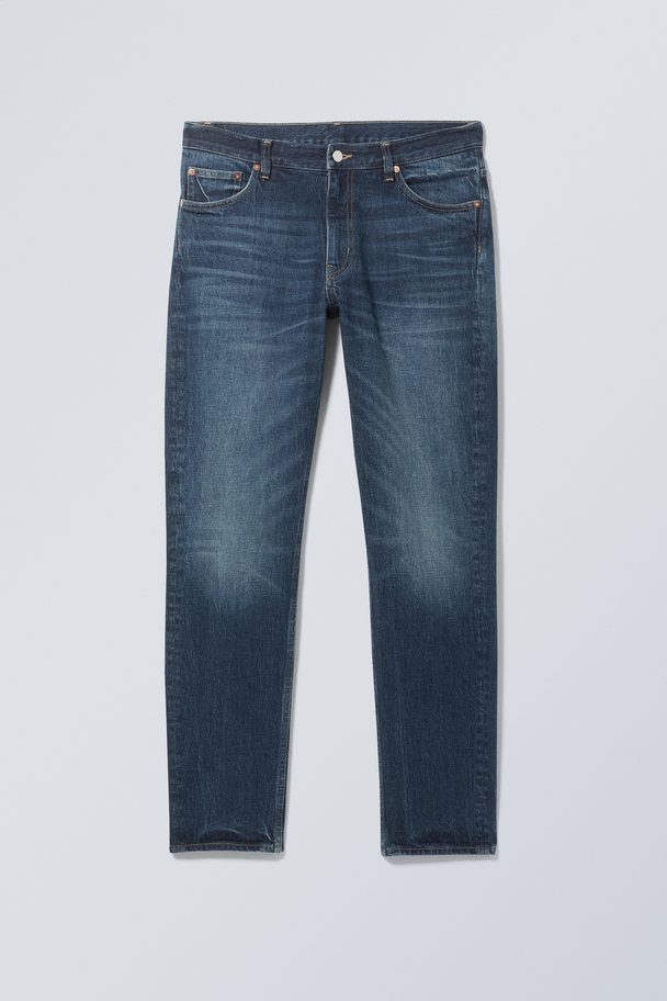 Weekday Sunday Slim Jeans, Der Er Smallerede Forneden Vintageblå