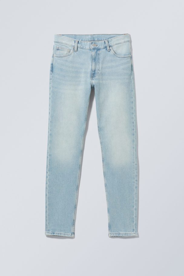 Weekday Sunday Slim Jeans, Der Er Smallerede Forneden Lys Veronablå