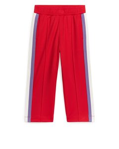 Stripe Panel Sweatpants Red/white/purple