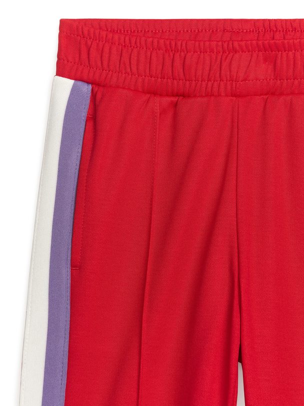 Arket Stripe Panel Sweatpants Red/white/purple