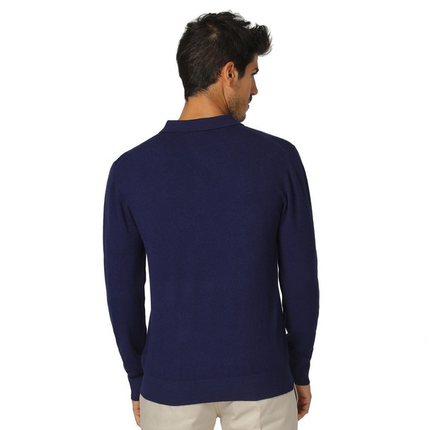 William de Faye Shirt Collar Sweater
