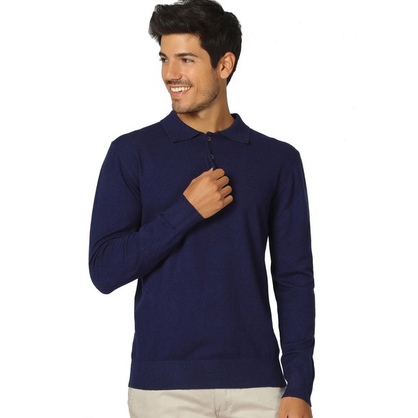 William de Faye Shirt Collar Sweater