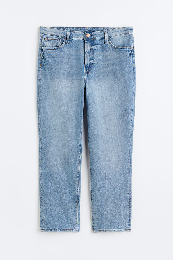 H&M H&m+ Mom Ultra High Ankle Jeans Denimblauw
