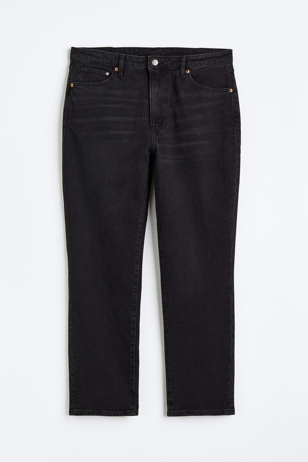 H&M H&M+ Mom Ultra High Ankle Jeans Schwarz