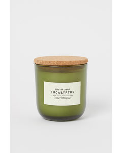 Geurkaars In Glazen Houder Groen/eucalyptus