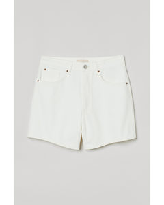 Bermudashorts I Denim Hvid