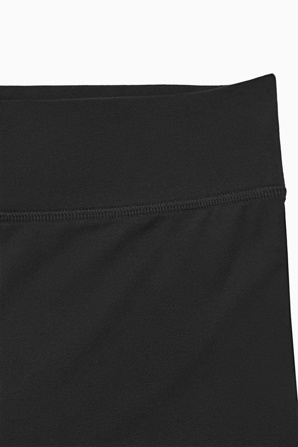 COS AUSGESTELLTE HOSE AUS JERSEY SCHWARZ