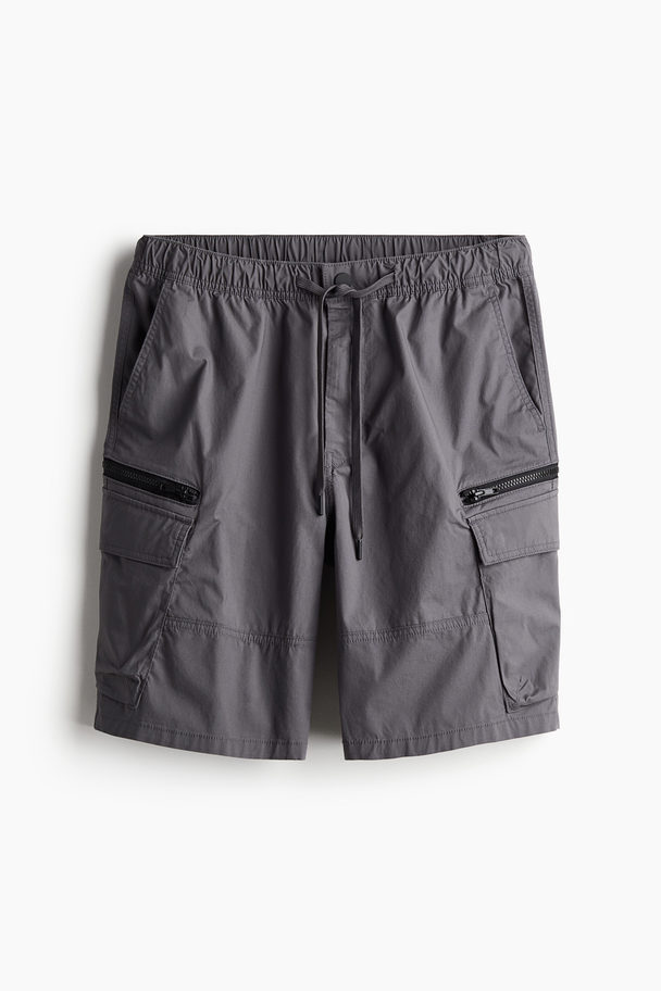 H&M Utilityshort - Regular Fit Grijs