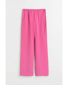 Flared Trousers Pink