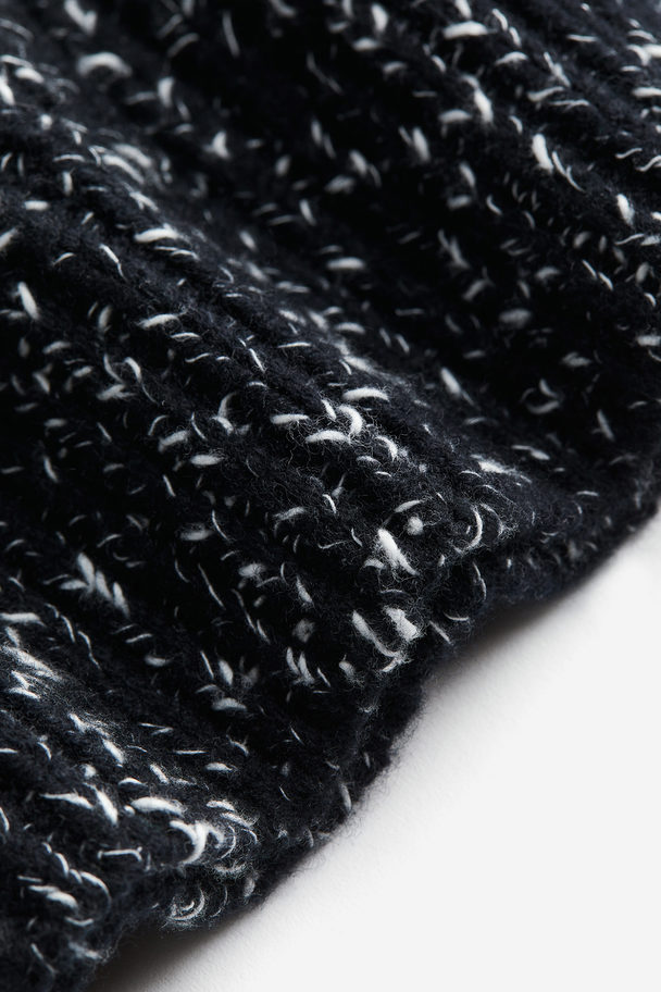 H&M Oversized Wool-blend Jumper Black Marl