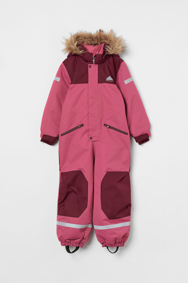 H&M Waterproof All-in-one Suit Pink/block-coloured