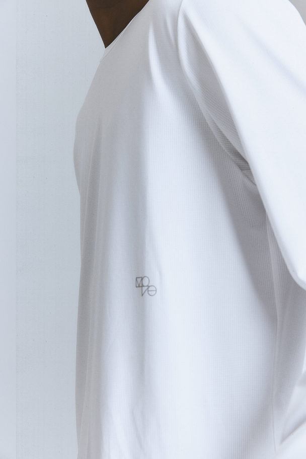 H&M DryMove™ Leichtes Laufshirt Weiß