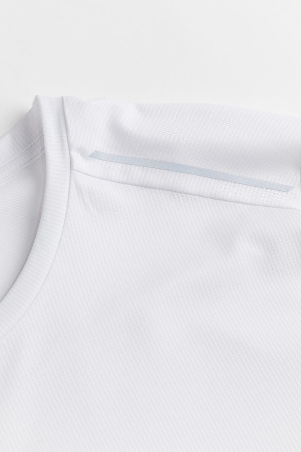 H&M DryMove™ Leichtes Laufshirt Weiß