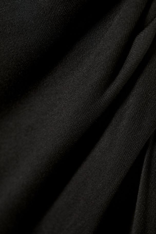 Weekday Joan Drape Dress Black