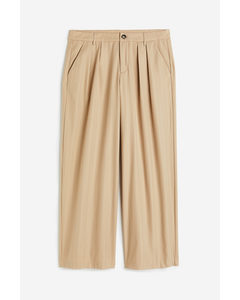 H&m+ Tailored Trousers Beige
