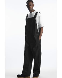 Utility-style Dungarees Black
