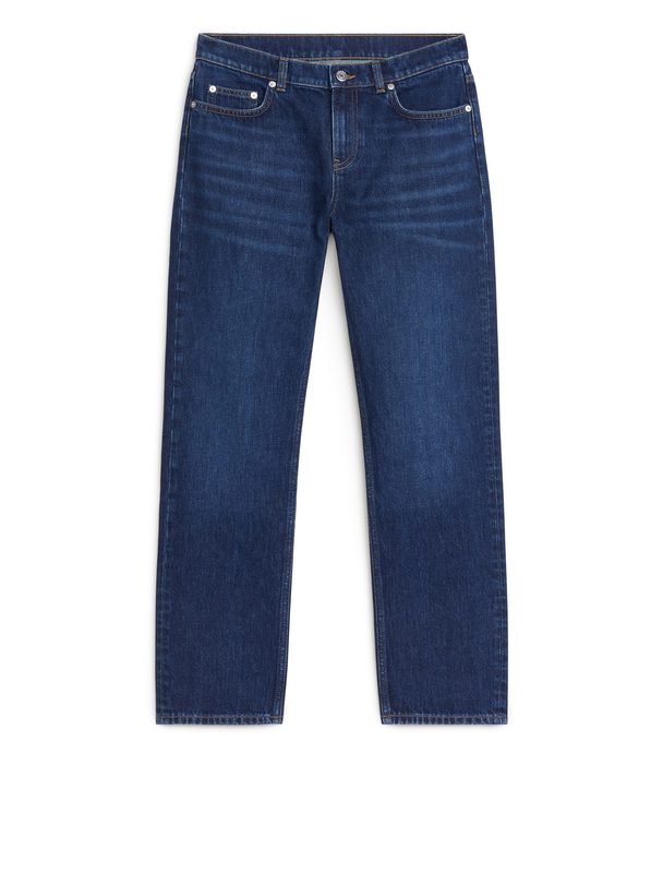 ARKET HAZEL Low Straight Jeans Vintageblau