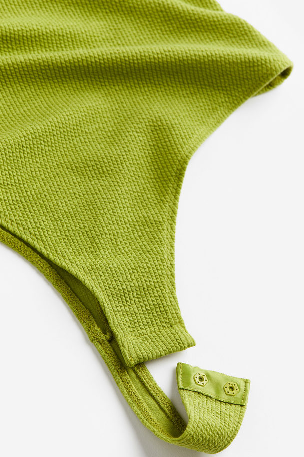 H&M Halterneck Thong Body Olive Green