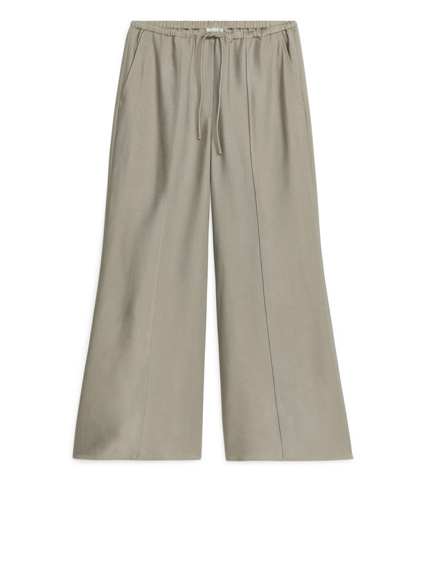 ARKET Relaxed Twill Trousers Mole