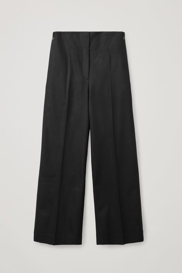 COS Wool-cashmere Tailored Trousers Black