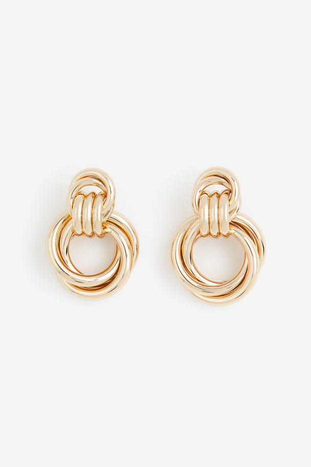 H&M Chunky Earrings Gold-coloured