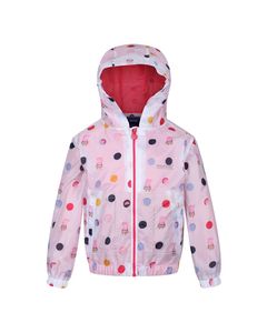 Regatta Childrens/kids Peppa Pig Polka Dot Hooded Waterproof Jacket
