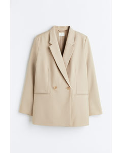 Double-breasted Blazer Beige