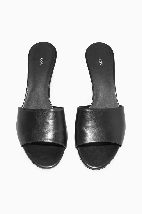 COS Leather Mules Black
