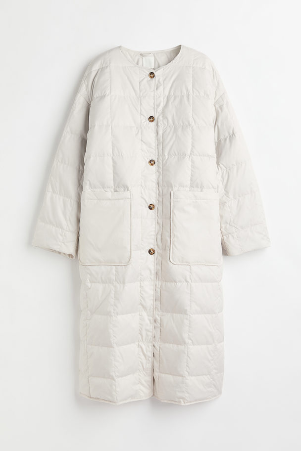 H&M Quilted Down Jacket White