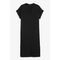 Short Sleeve Denim Dress Black
