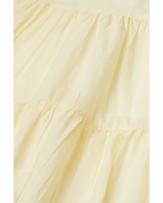 H&M Cotton-blend Tunic Light Yellow