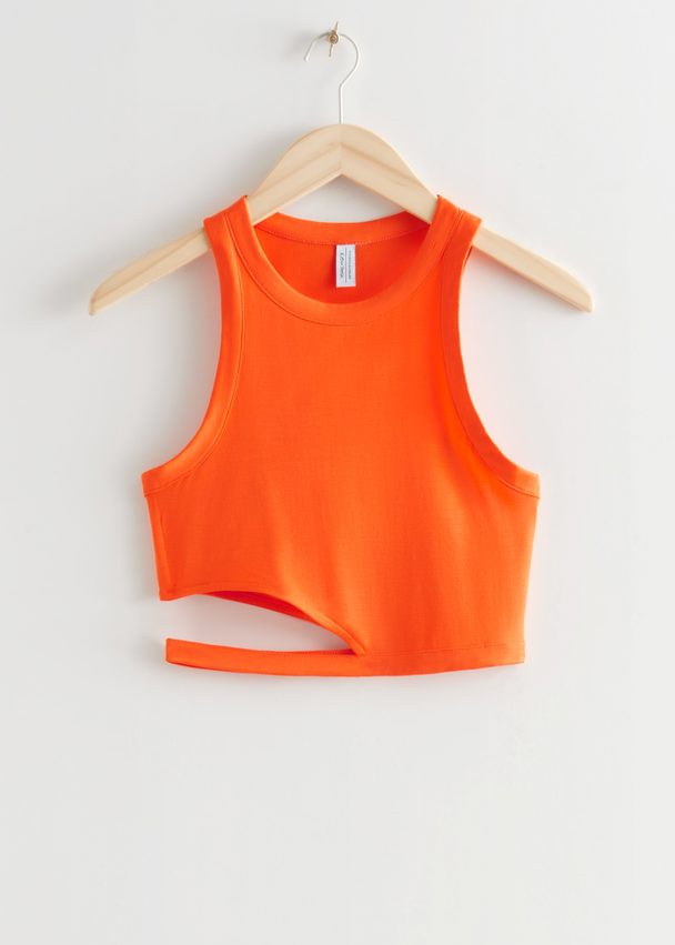 & Other Stories Cut-out Tank Top Orange