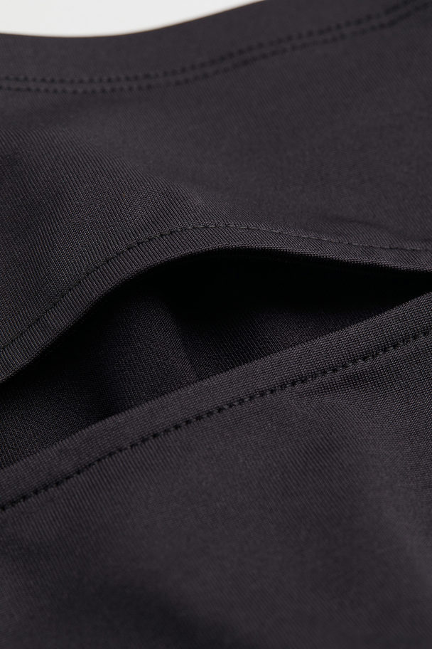 H&M Cut-out-detail Bandeau Top Black