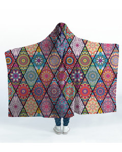 Stained Glass Hooded Blanket