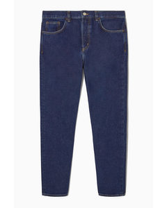Regular-fit Tapered-leg Jeans Dark Blue
