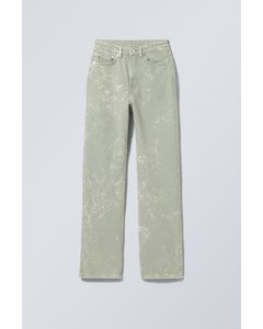 Rowe Jeans Paint Bleach Støvet Afbleget Grøn