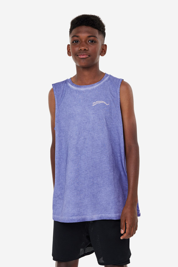 H&M Drymove™ Sports Vest Top Purple/washed Out