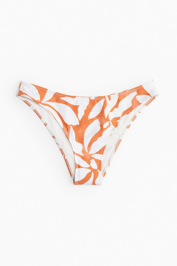 H&M Bikinitrosa Orange/mönstrad