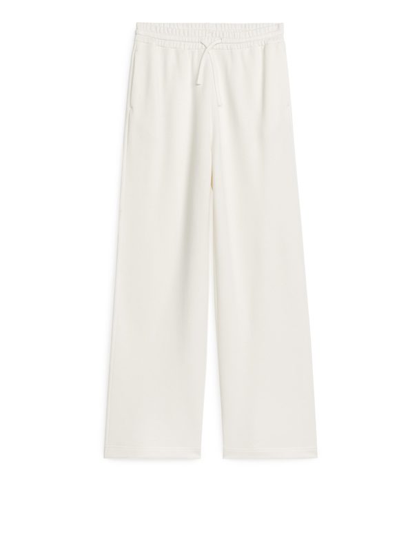 ARKET Soft Wide-leg Sweatpants White