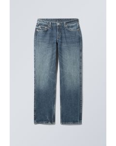 Arrow Lige Jeans Med Lav Talje Vintageblå