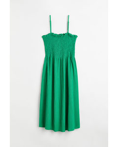 H&M+ Kleid mit Smokdetail Grün