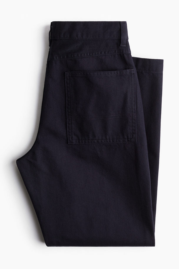 H&M Worker-broek - Regular Fit Marineblauw
