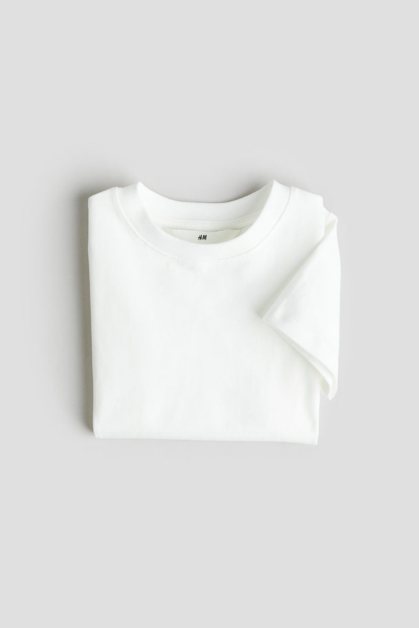 H&M Cotton Jersey T-shirt White