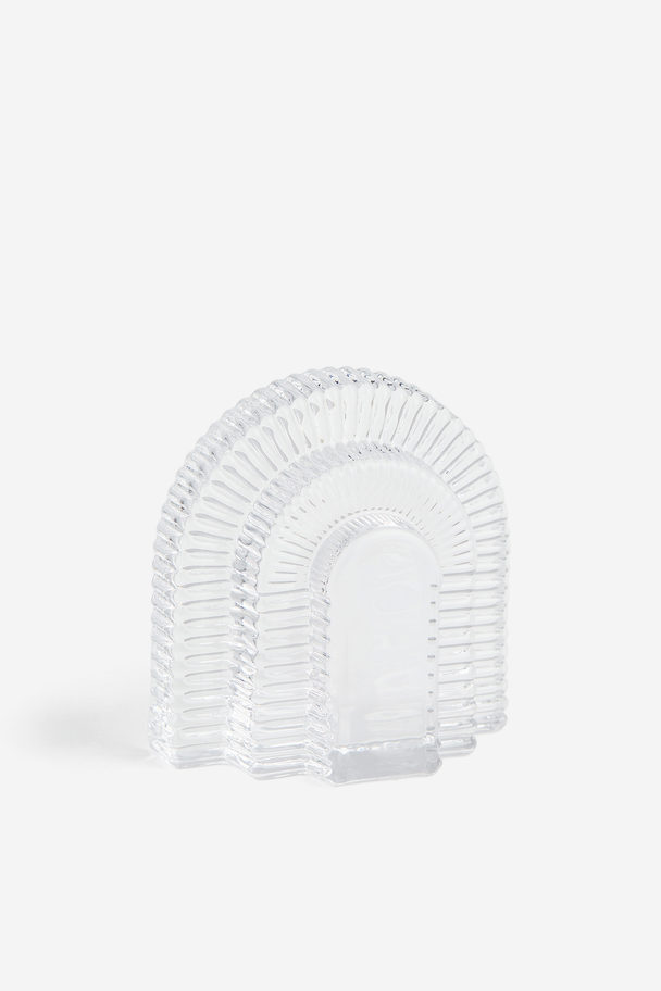 H&M HOME Bokstøtte I Glass Transparent