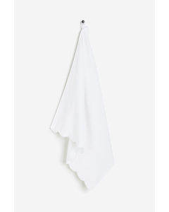 Badehåndklæde Med Tungekant Hvid