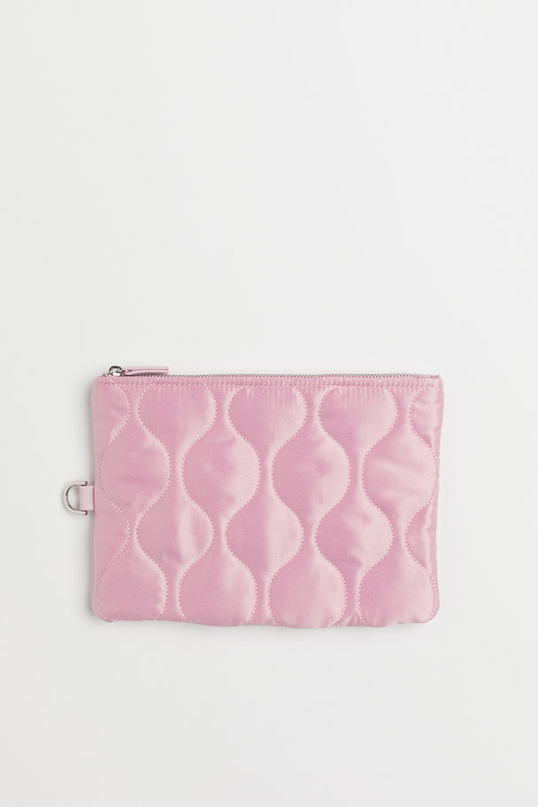 H&M Quilted Pouch Bag Pink