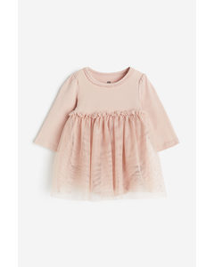 Tulle-skirt Dress Powder Pink