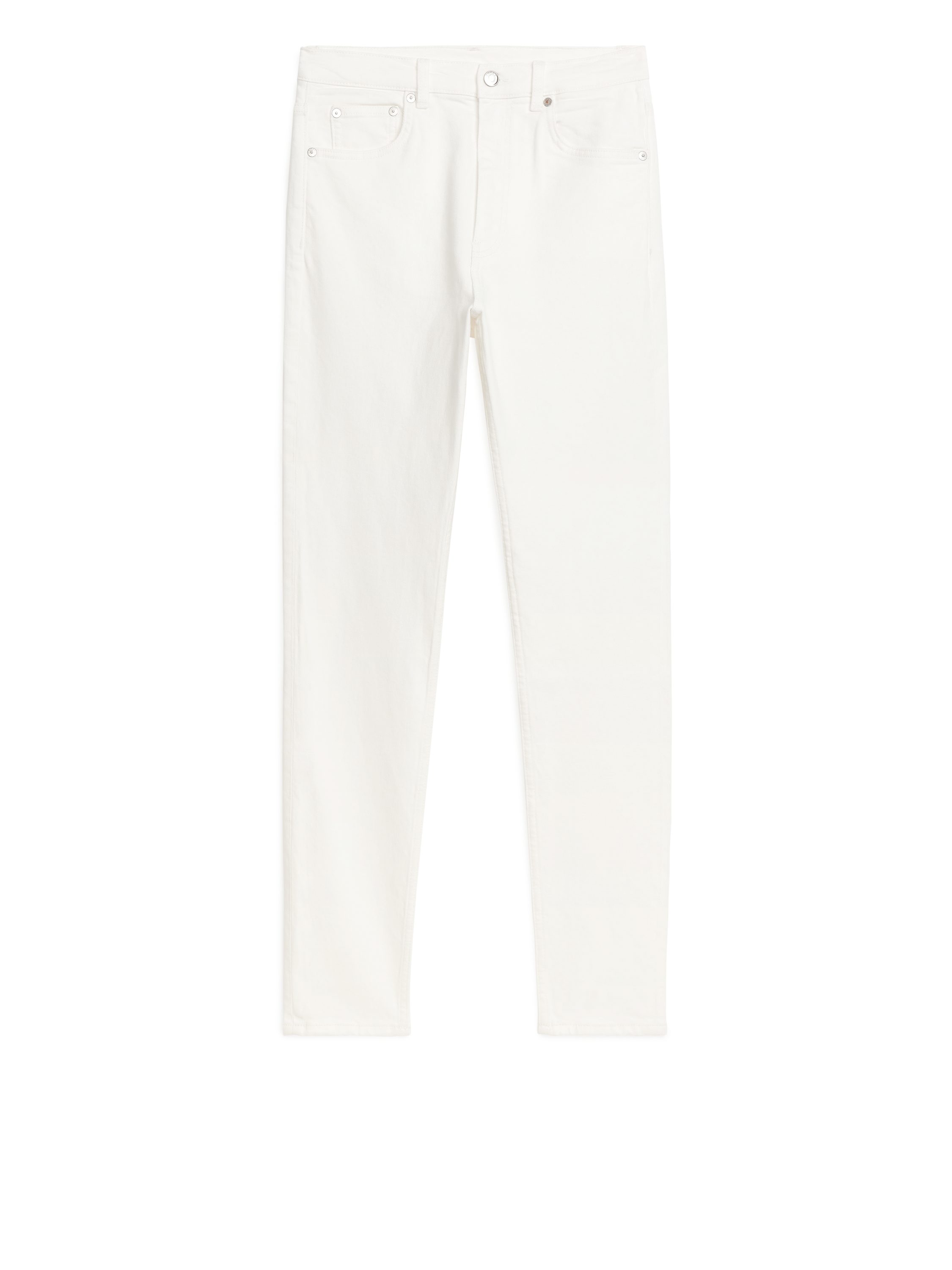 Billede af Arket Poppy Højtaljede Slim Jeans Med Stretch Hvid, Skinny jeans. Farve: White I størrelse W 26