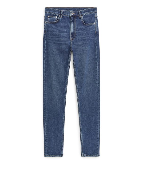 ARKET Poppy Højtaljede Slim Jeans Med Stretch Mørkeblå