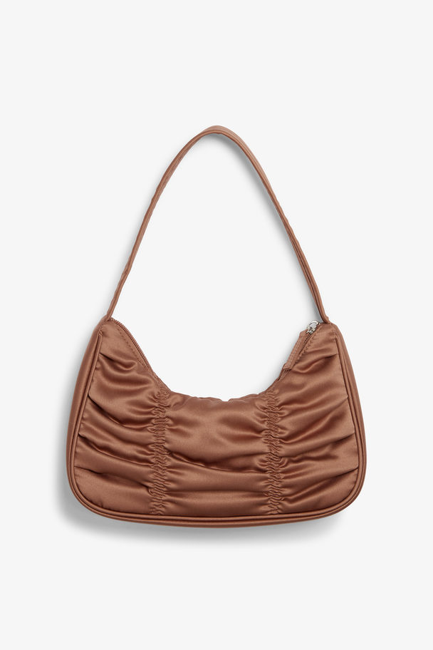 Monki Ruched Shoulder Bag Bronze